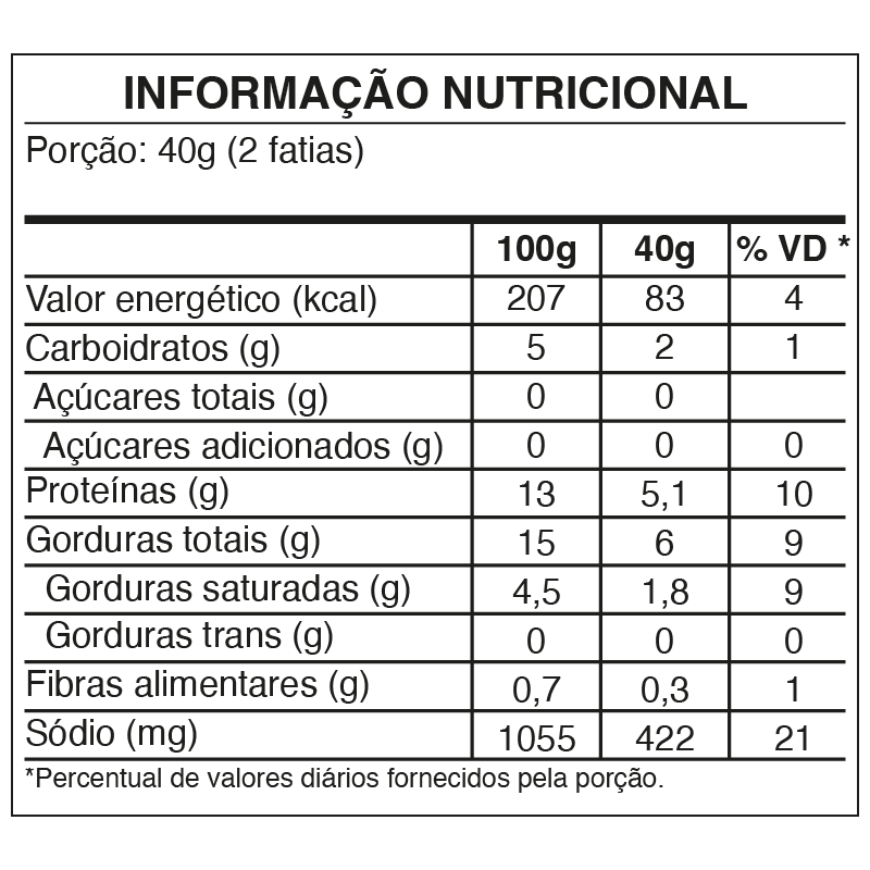 MORTADELA SEM TOUCINHO 3KG